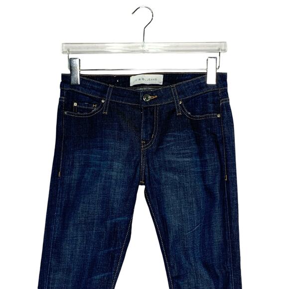 IRO JEANS 27 Womens Alyson Skinny Jeans Low Rise Dark Blue Retro Y2K - Picture 4 of 10